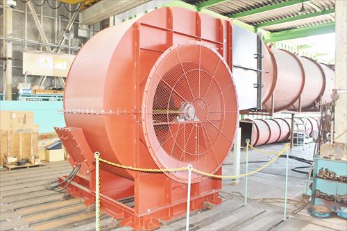 ■調布航空宇宙センター向け、132kw　モーター冷却用送風機　1台完成