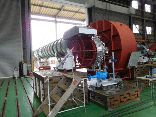 大手化学会社向け、250kW 押込送風機 1台完成
