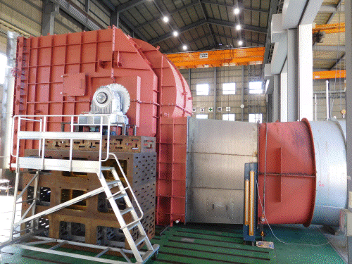 大手製鉄会社向け、2700kW COOLER FAN 2台完成