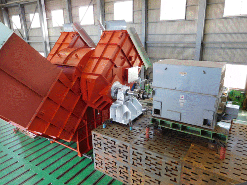 大手製鉄会社向け、1100kW 集塵ファン ２台完成