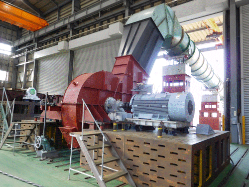 大手製紙会社向け、875kW FDF 1台完成