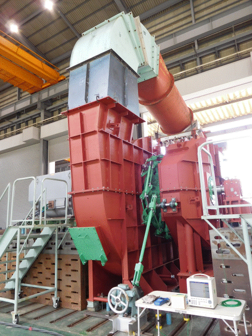 大手製紙会社向け、1050kW　ボイラ１次押込送風機　１台完成