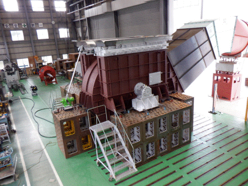大手製鉄会社向け、1400kW　集塵機用ブロワ　１台完成