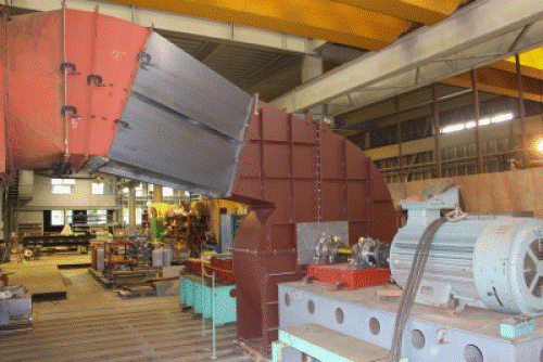 HWANWOONG PRECISION Co.,Ltd様向け、370kW  EXHAUST FAN １台完成