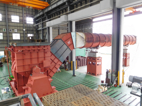 大手非鉄金属会社向け、1300kW 環境バグファン 1台完成