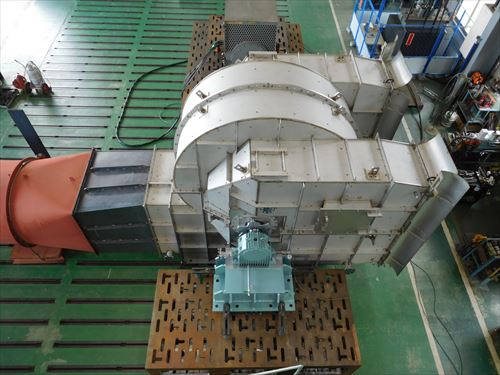 大手非鉄金属会社向け、700kW 集塵ファン 1台完成