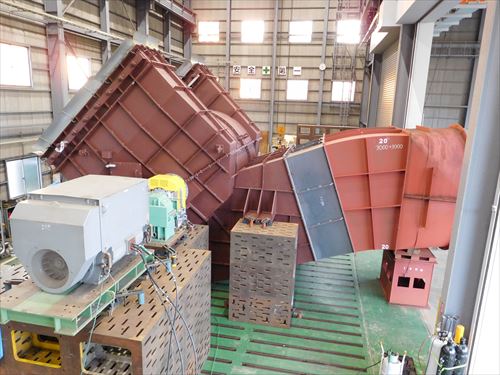 大手非鉄金属会社向け、1250kW 集塵ファン 1台完成