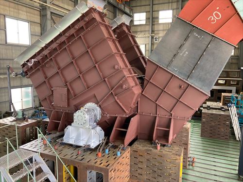 大手セメント会社向け、1700kW 原料ミルファン 1台完成