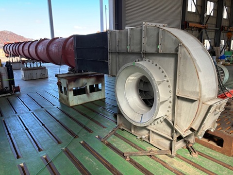 大手製紙会社向け、270kW ボイラ用FDF 1台完成